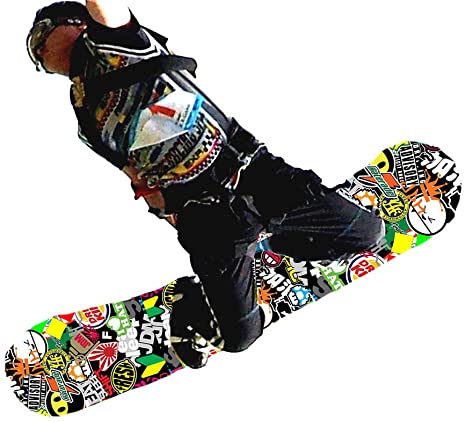 Detail Sticker Bomb Snowboard Nomer 6