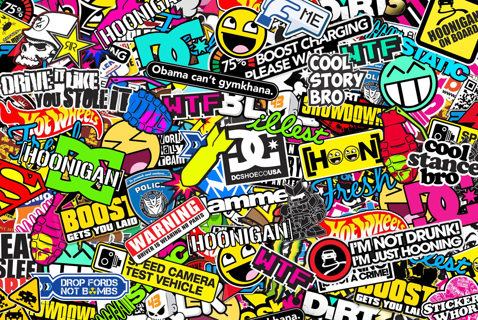 Detail Sticker Bomb Wallpaper Nomer 3