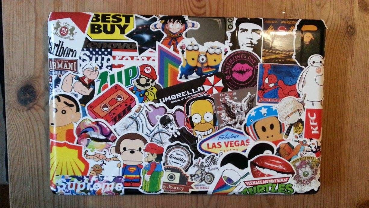 Detail Sticker Bombing Macbook Nomer 20