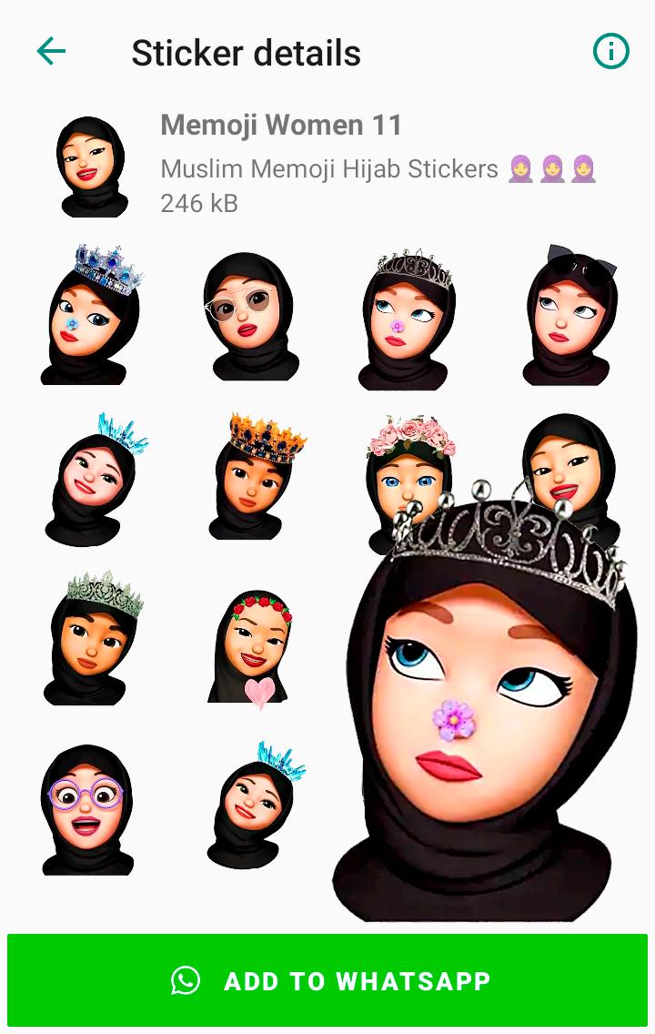 Detail Sticker Iphone Emoji Hijab Nomer 28