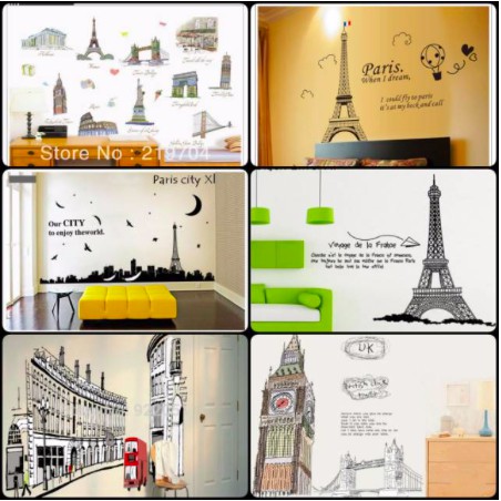 Detail Sticker Menara Eiffel Nomer 40