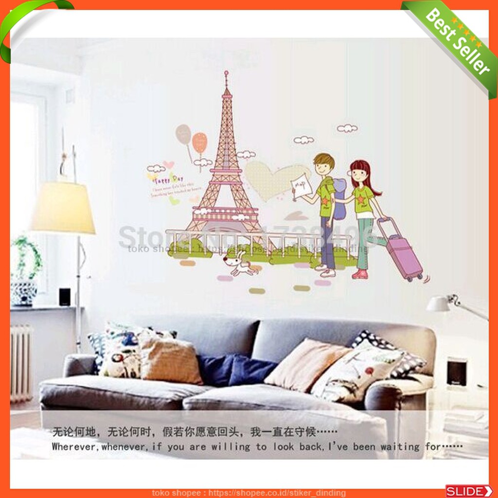 Detail Sticker Menara Eiffel Nomer 45