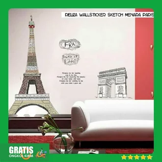 Detail Sticker Menara Eiffel Nomer 47