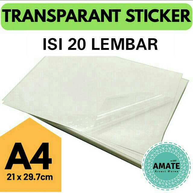 Detail Sticker Transparan Nomer 16