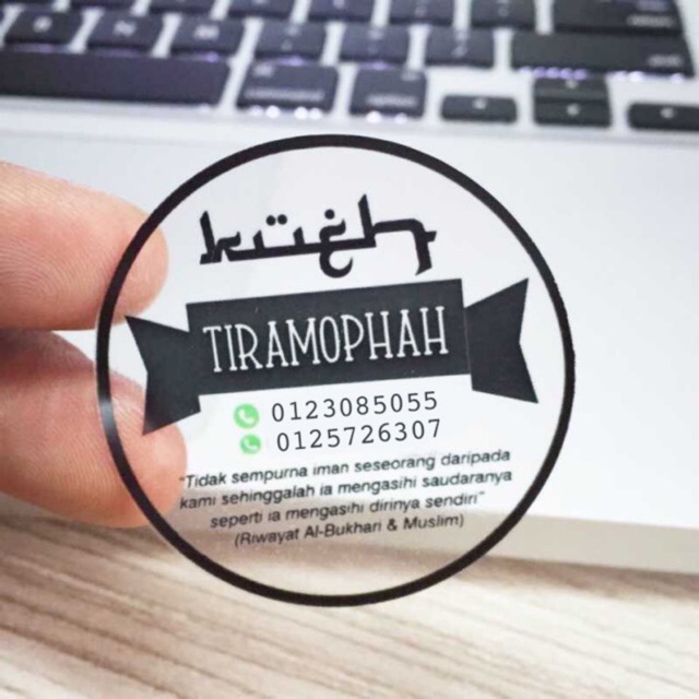 Detail Sticker Transparan Nomer 2