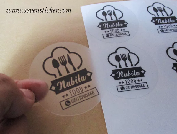 Detail Sticker Transparan Nomer 21