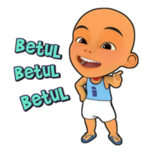 Detail Sticker Upin Dan Ipin Nomer 9