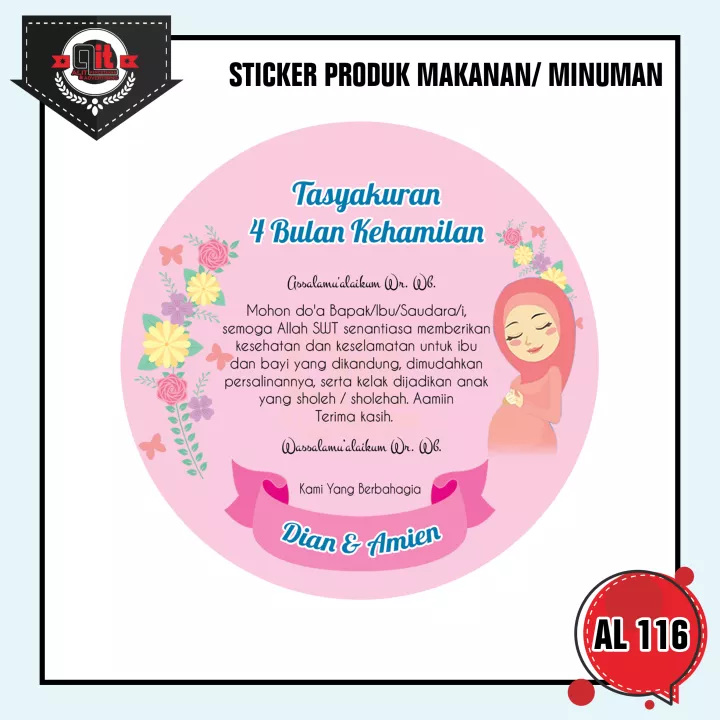 Detail Stiker 7 Bulanan Nomer 44