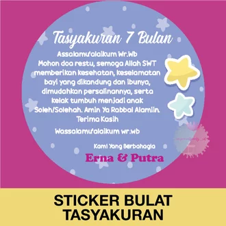 Detail Stiker 7 Bulanan Nomer 49