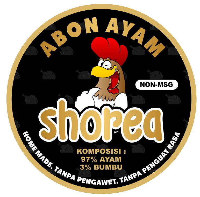 Detail Stiker Abon Ayam Nomer 21