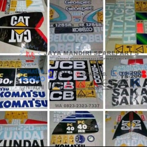 Detail Stiker Alat Berat Nomer 19