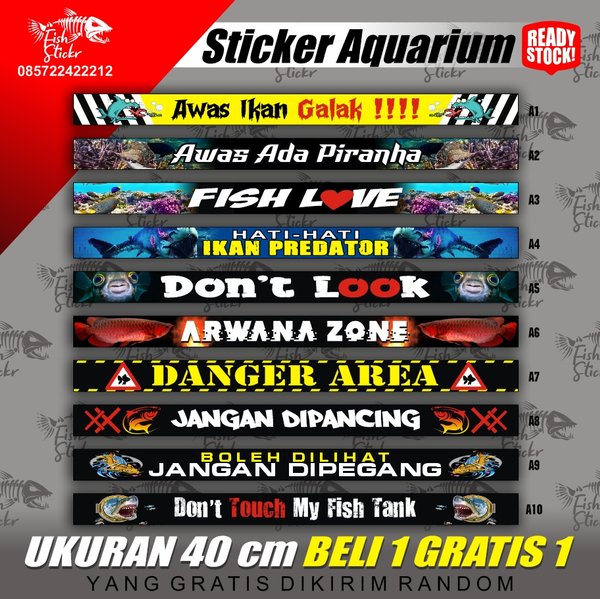 Detail Stiker Aquarium Arwana Nomer 17