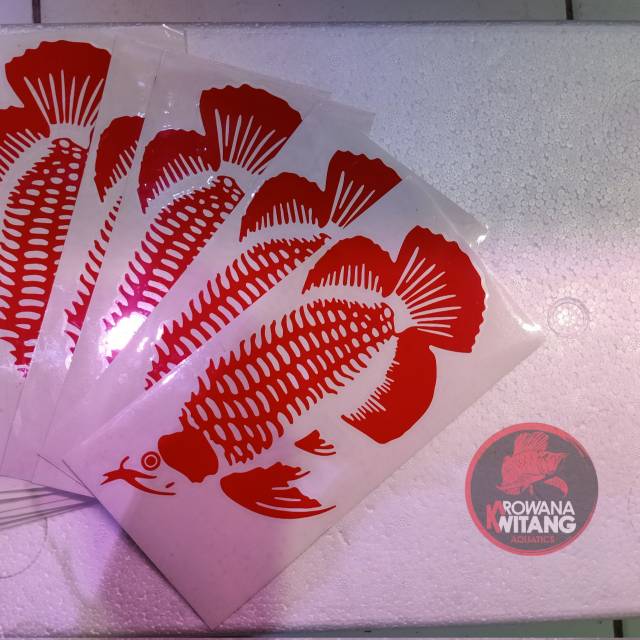 Detail Stiker Aquarium Arwana Nomer 21