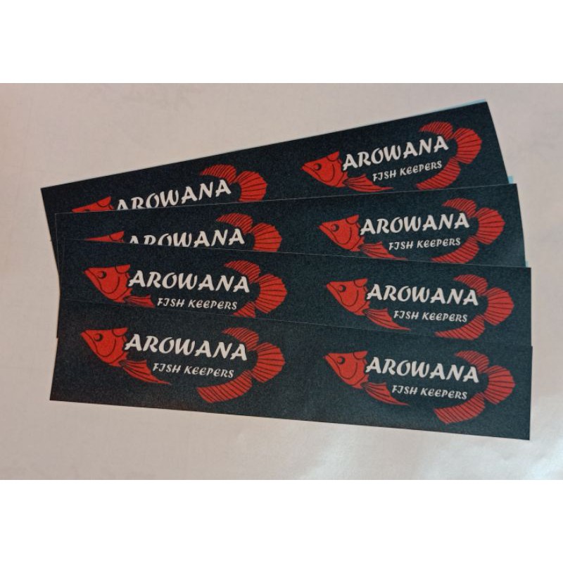 Detail Stiker Aquarium Arwana Nomer 7