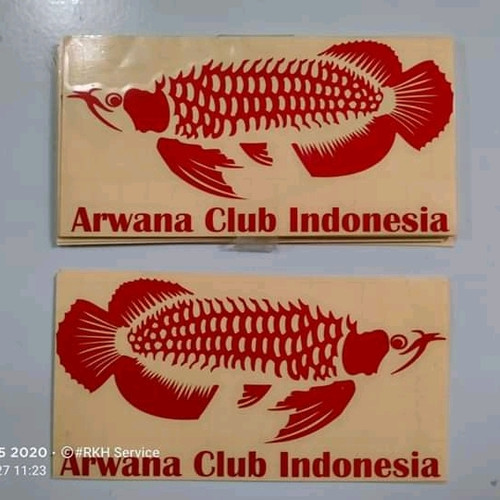 Detail Stiker Arwana Nomer 34