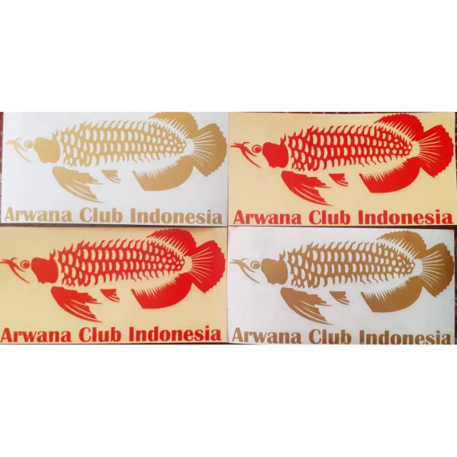 Detail Stiker Arwana Nomer 10