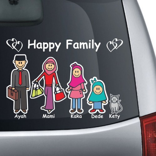 Detail Stiker Ayah Ibu Anak Di Mobil Nomer 20