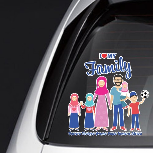 Detail Stiker Ayah Ibu Anak Di Mobil Nomer 39