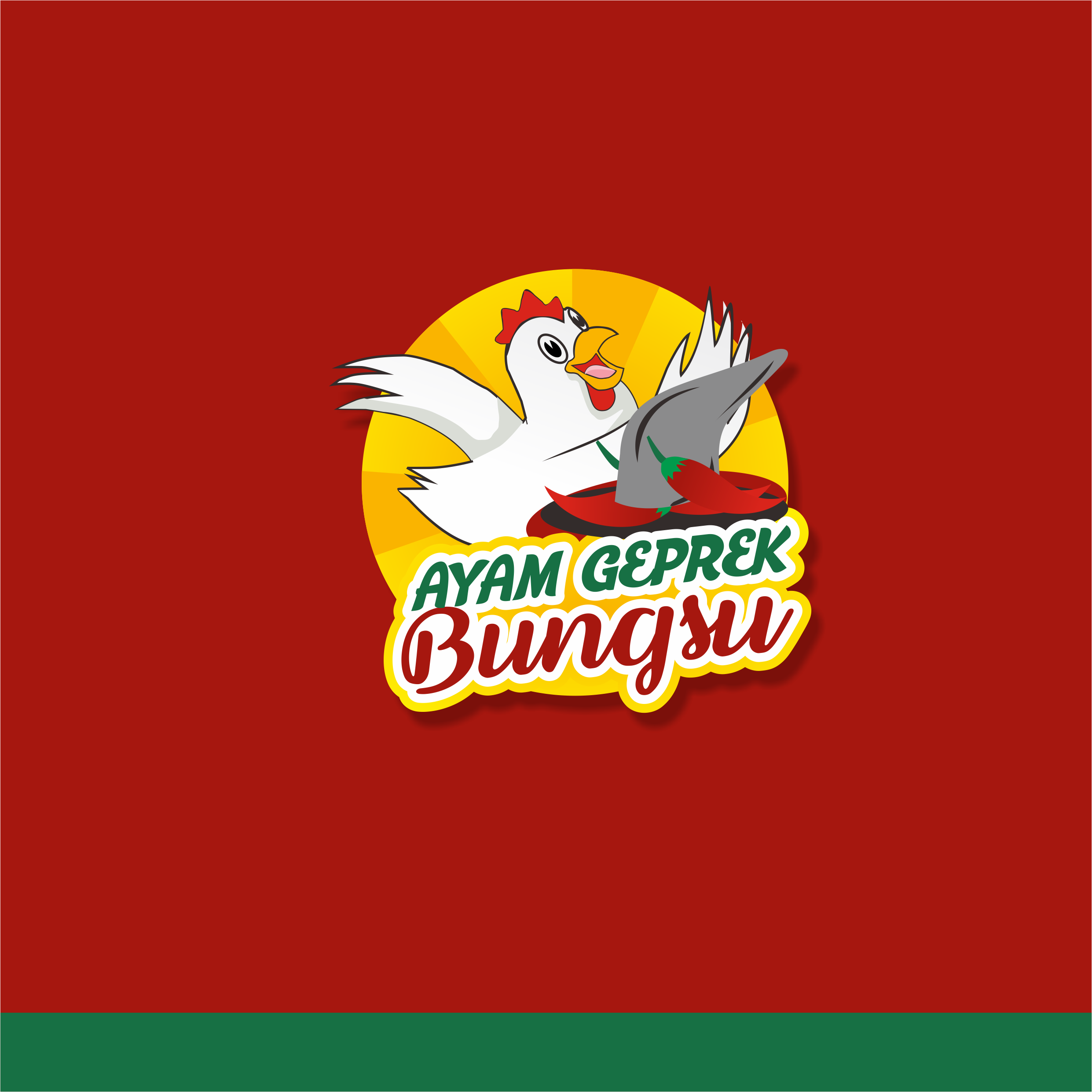 Detail Stiker Ayam Geprek Nomer 10