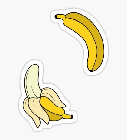 Detail Stiker Banana Nomer 12