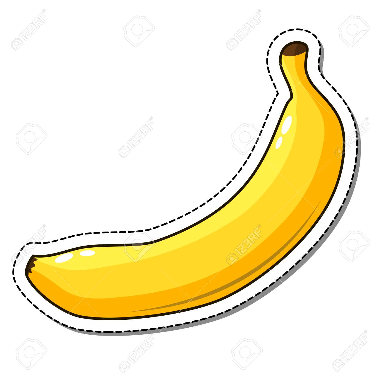 Detail Stiker Banana Nomer 10