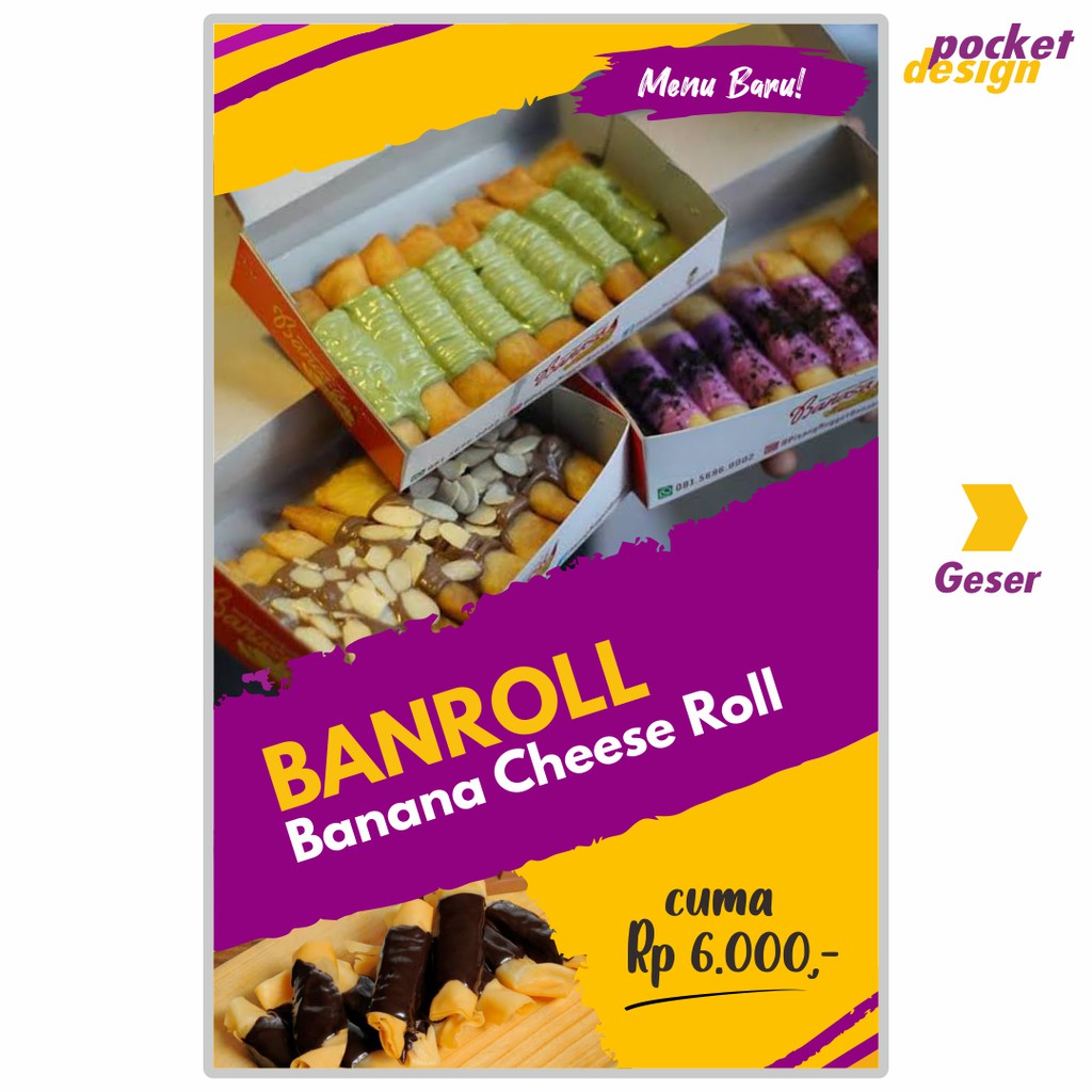 Detail Stiker Banana Roll Nomer 36