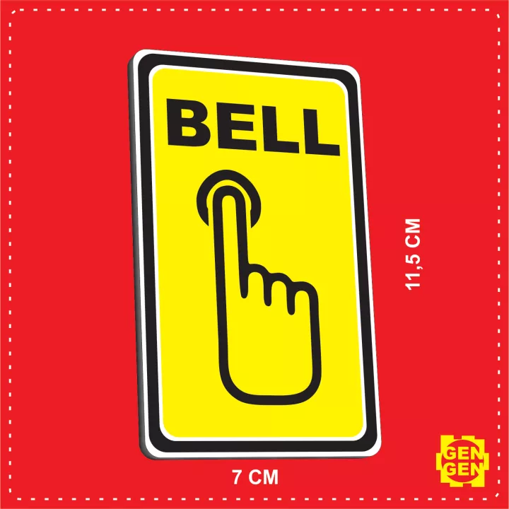 Detail Stiker Bell Nomer 13