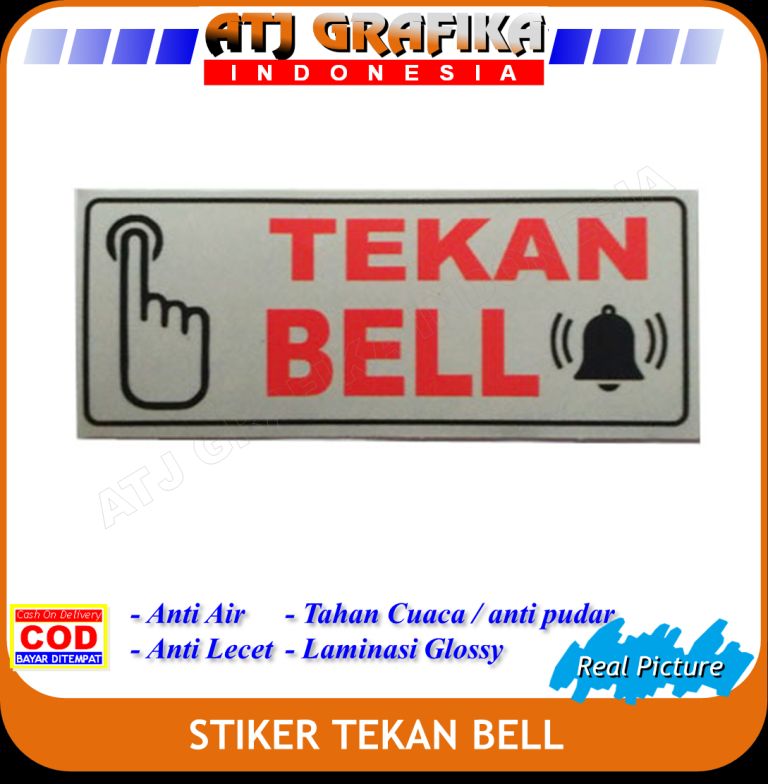 Detail Stiker Bell Nomer 24