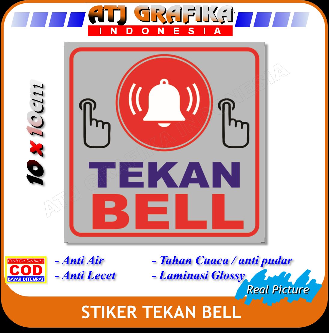 Detail Stiker Bell Nomer 29