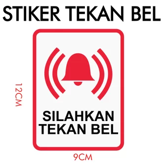 Detail Stiker Bell Nomer 41