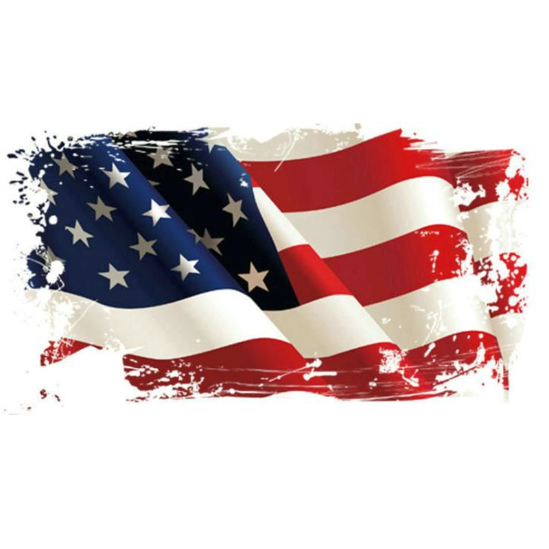 Detail Stiker Bendera Amerika Nomer 9