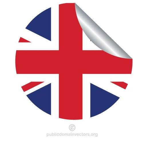 Detail Stiker Bendera Inggris Nomer 36