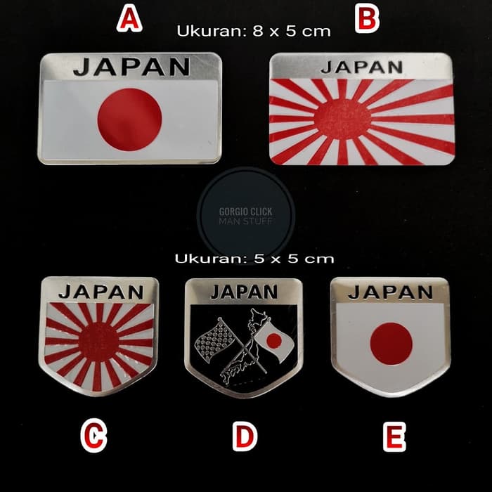 Detail Stiker Bendera Jepang Nomer 2