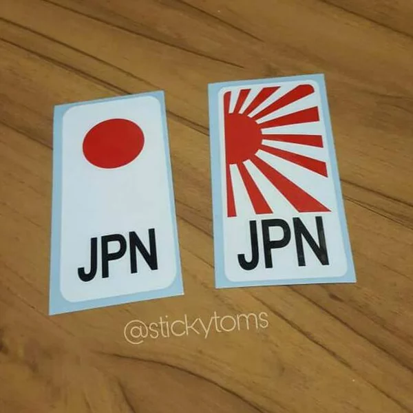 Detail Stiker Bendera Jepang Nomer 16