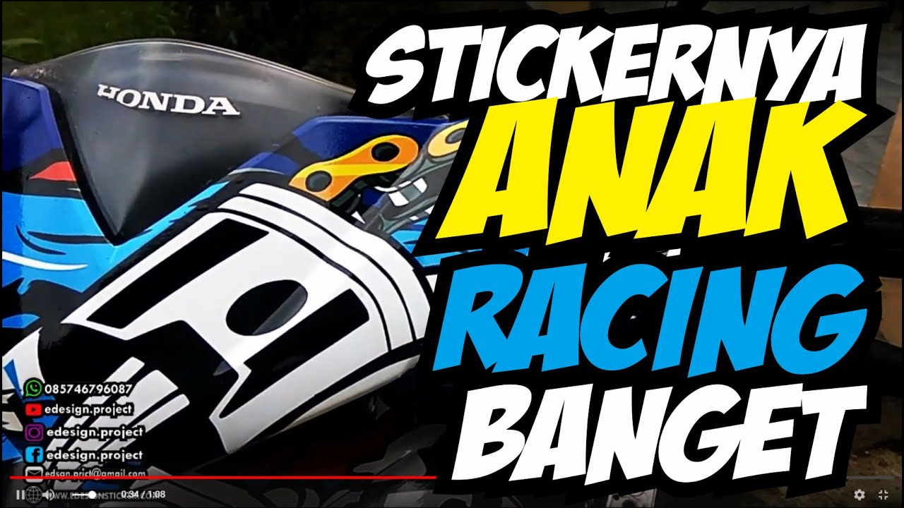 Detail Stiker Bengkel Racing Nomer 9