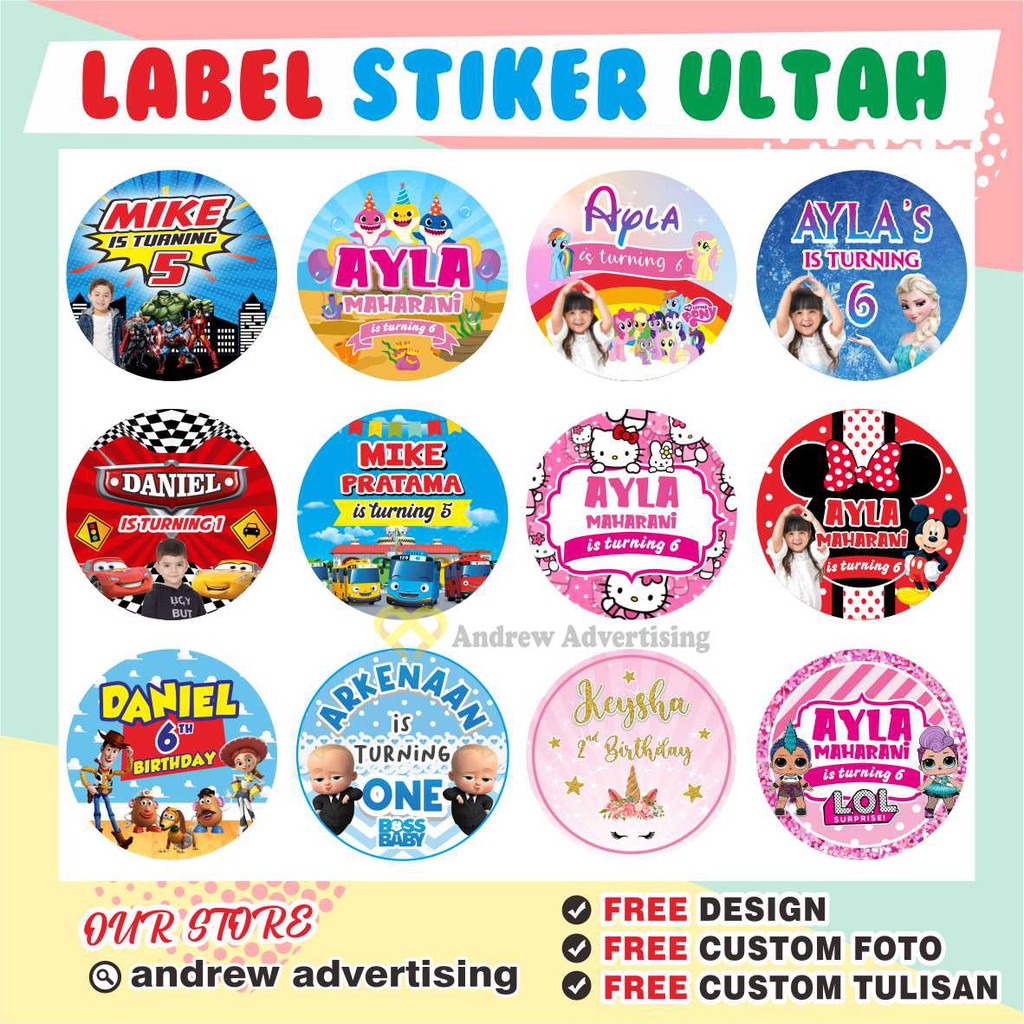 Detail Stiker Bento Ultah Nomer 48