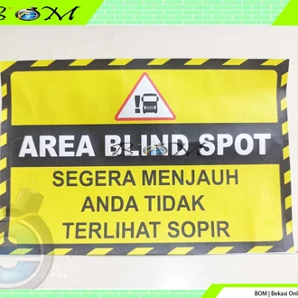 Detail Stiker Blind Spot Nomer 34