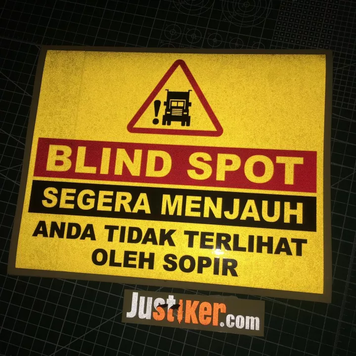Detail Stiker Blind Spot Nomer 35