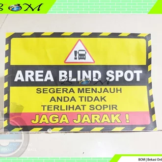Detail Stiker Blind Spot Nomer 39