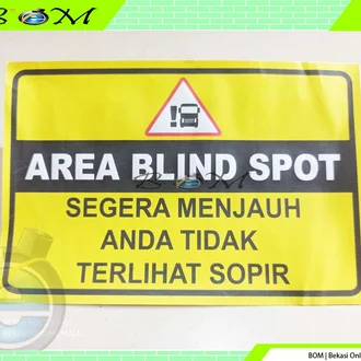 Detail Stiker Blind Spot Nomer 42