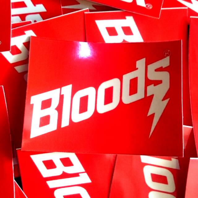 Detail Stiker Bloods Nomer 12