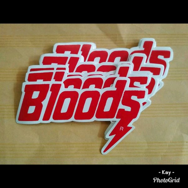 Detail Stiker Bloods Nomer 25