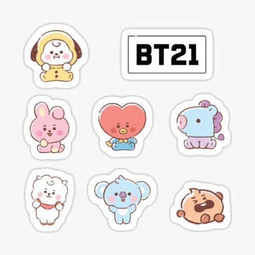 Detail Stiker Boneka Bts Nomer 13