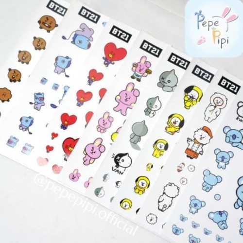 Detail Stiker Boneka Bts Nomer 18