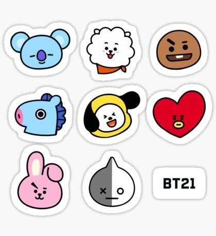 Detail Stiker Boneka Bts Nomer 6