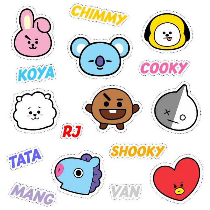 Detail Stiker Bt21 Lengkap Nomer 33