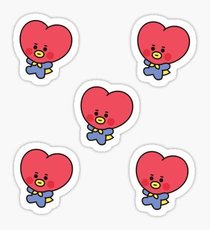 Detail Stiker Bt21 Tata Nomer 18