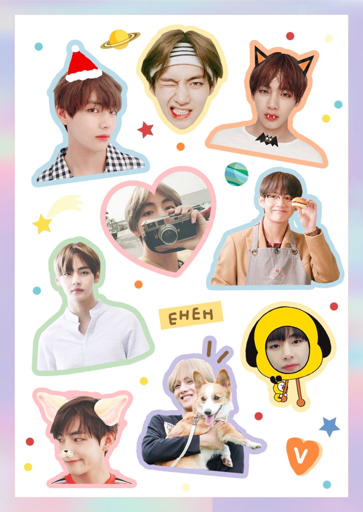 Detail Stiker Bts Aesthetic Nomer 12