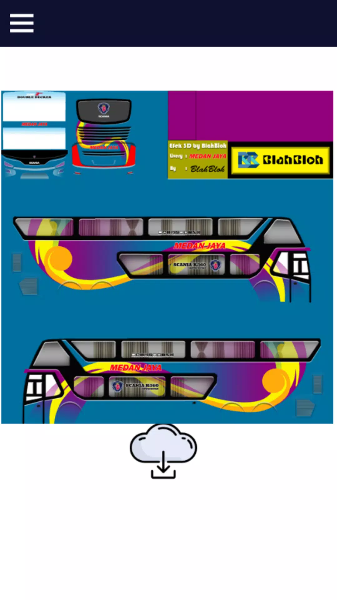 Detail Stiker Bus Double Decker Nomer 13
