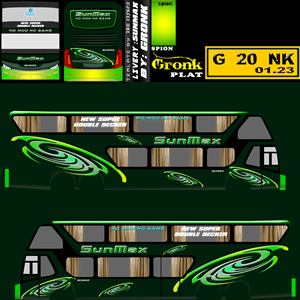 Detail Stiker Bus Simulator Double Decker Nomer 12